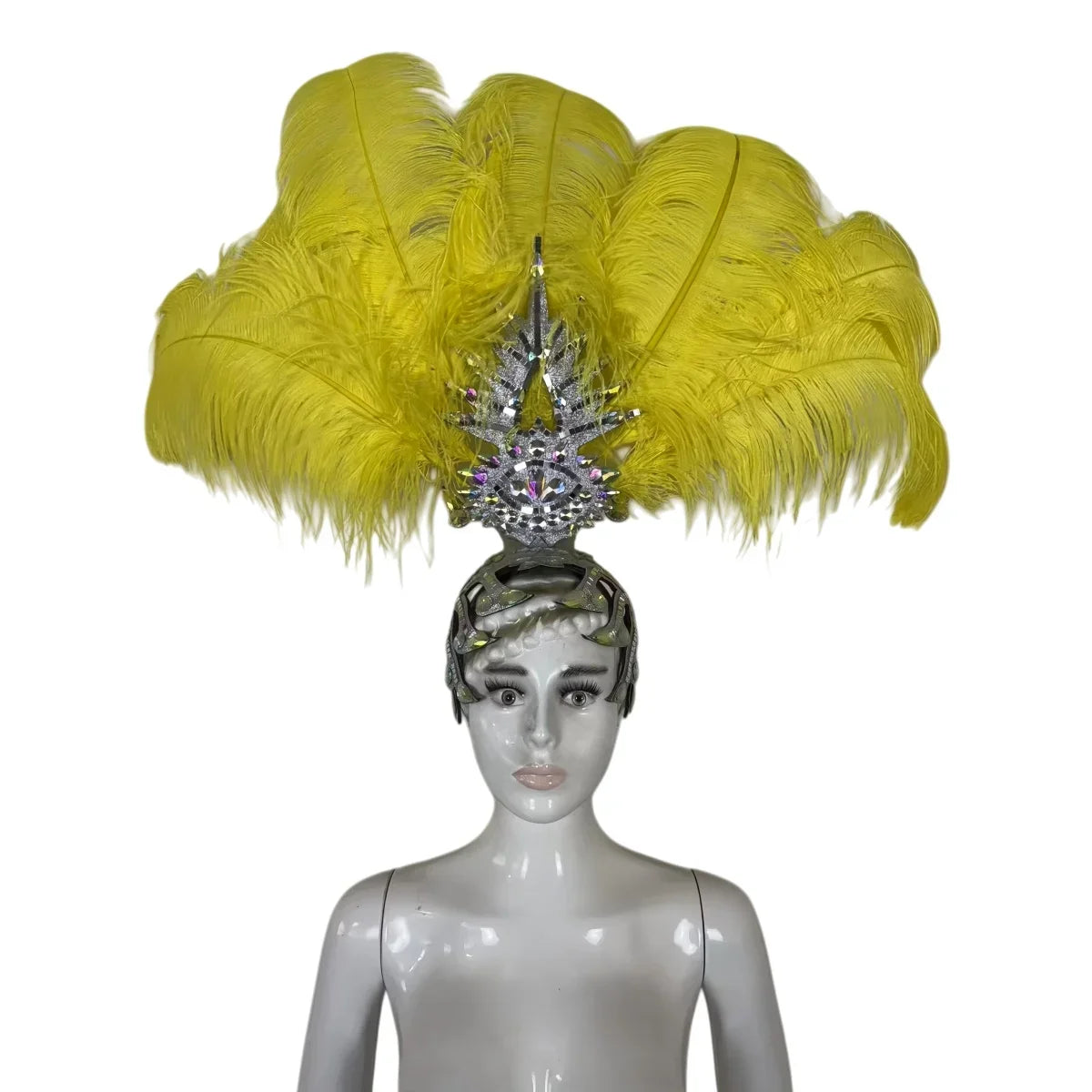 The Stardust Dionysia – Carnival & Samba Feathered Masque Ball Crown | Headdress | Wiccan Center