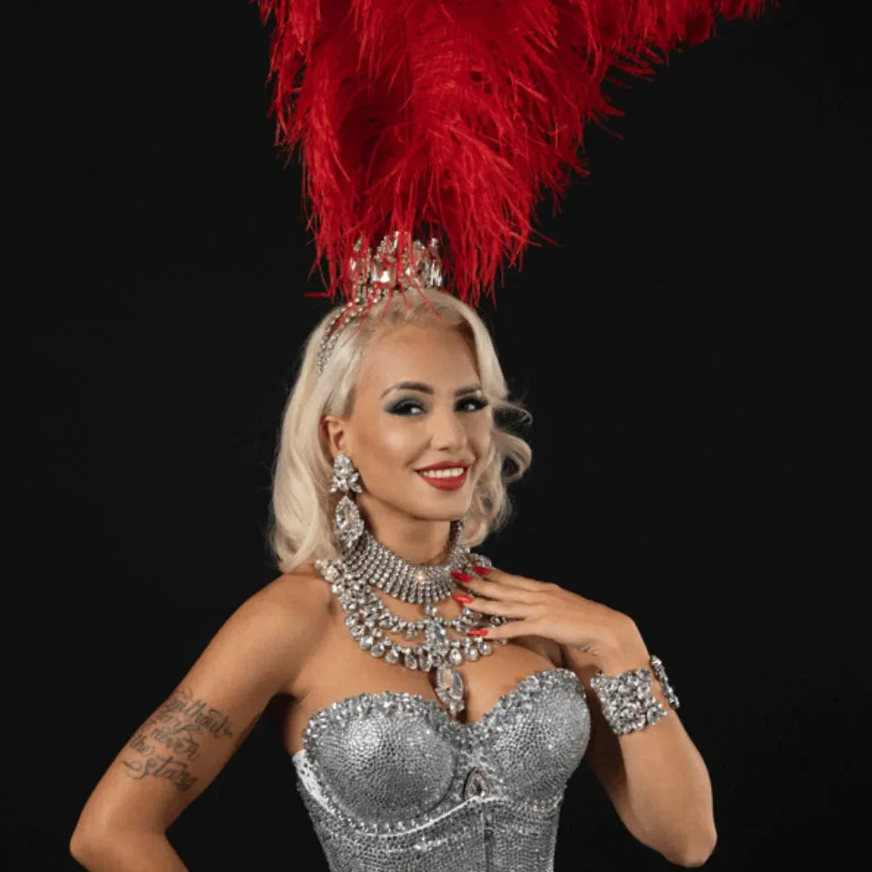 Rhinestone Headpiece Crystal Drop & Crystal Drop Set
