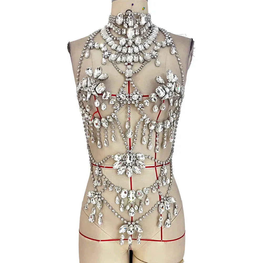Rhinestone Crystal Full Body Chain
