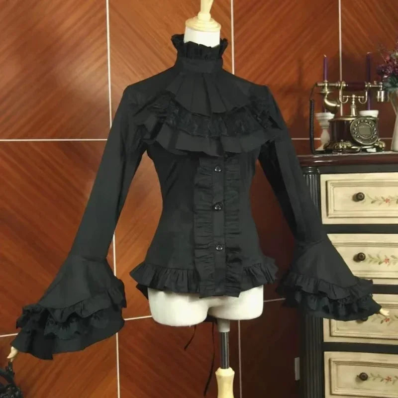 Flare Sleeve Bow Shirt | | Wiccan Center