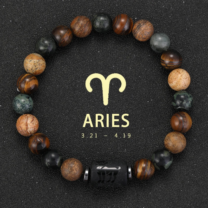 Sagittarius Zodiac Bracelet Natural Stone