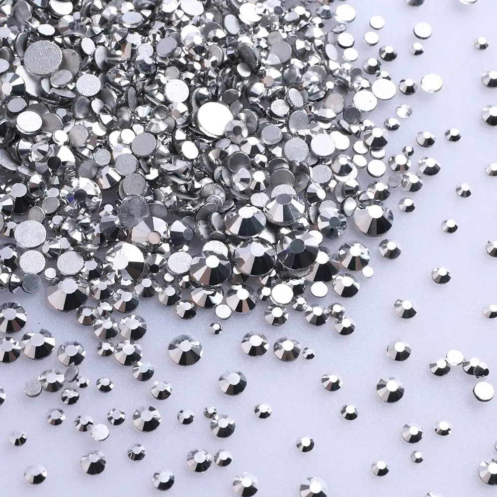 1440PCS SS3-SS20 Mix Size Non-Hotfix Glass FlatBack Rhinestones | Non-Hotfix | Wiccan Center