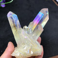 Rainbow Angel Aura Quartz Crystal Cluster | Crystals | Wiccan Center