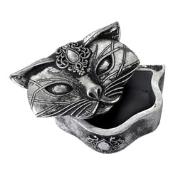 Sacred Cat Trinket Box | Wood Box | Wiccan Center