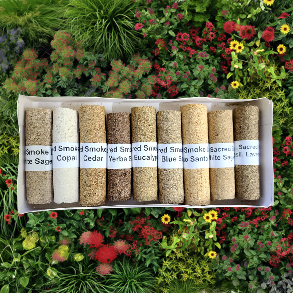 Sacred Smoke Logs Set - 9 Pack Smudge Collection | Smudging Set | Wiccan Center
