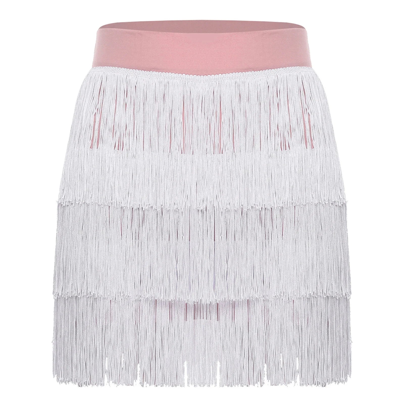 The Stardust Havana Fringe Skirt – High-Waist Tiered Tassel Performance Skirt