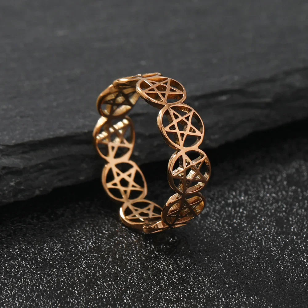 Pentacle Band Rings | rings | Wiccan Center
