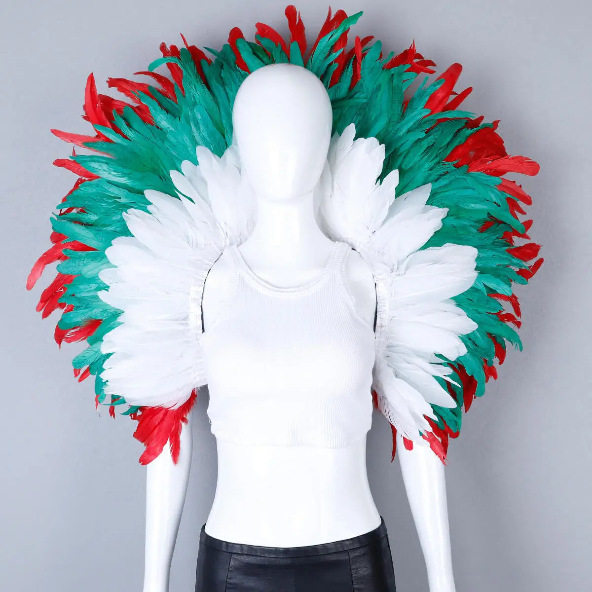 Festival Carnival Feather Shoulder Shawl | Feather Shawl | Wiccan Center