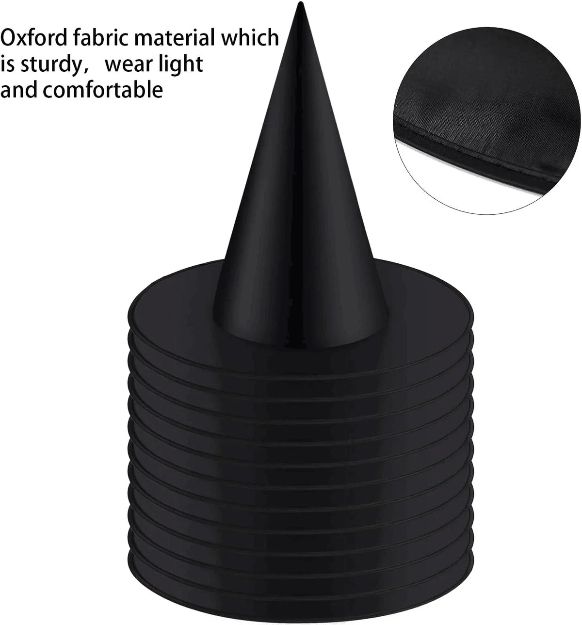 12 Pack Halloween Witch Hats Black Hanging Party Favors | | Wiccan Center