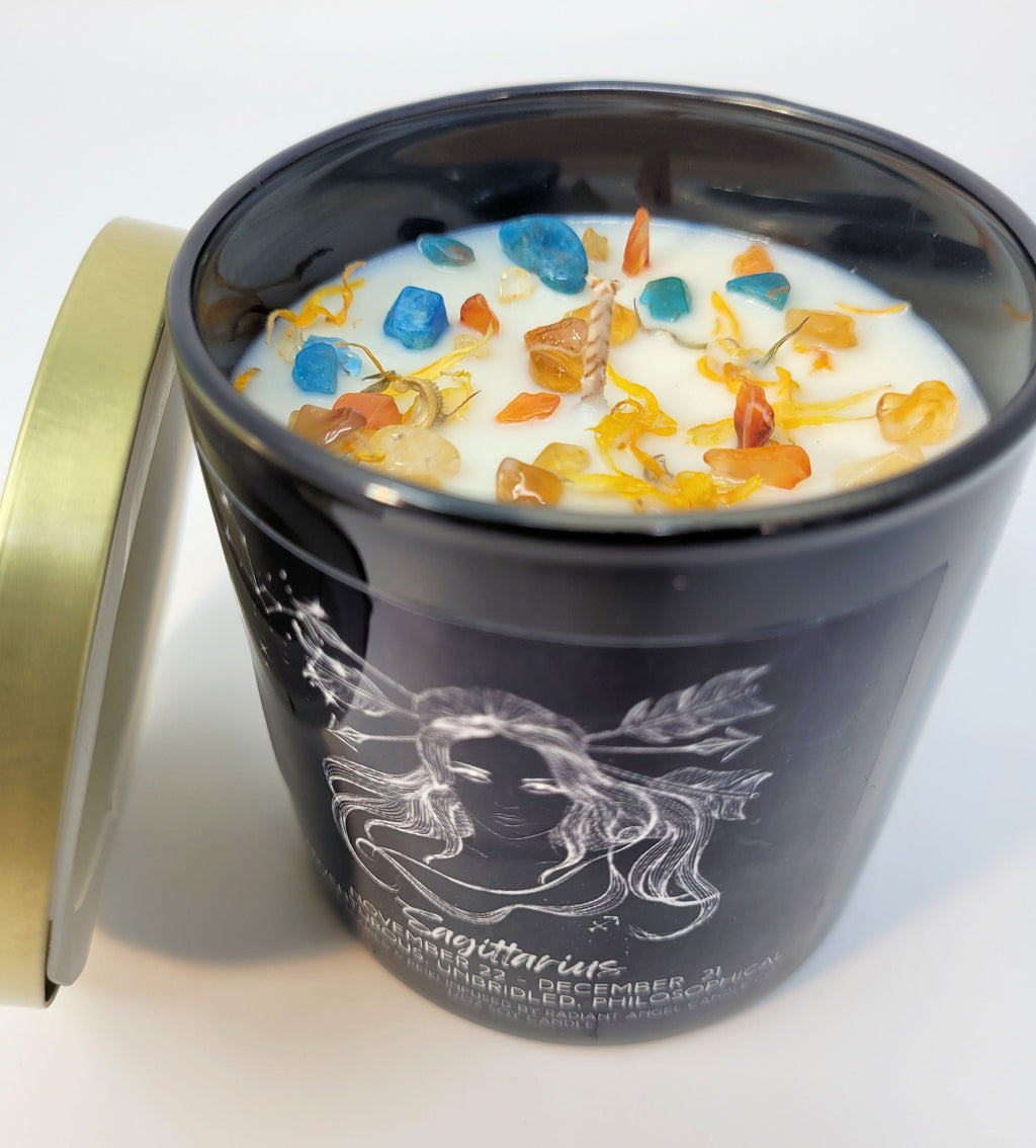 The Zodiac Goddess Line- Scented Crystal Candles | Candle | Wiccan Center