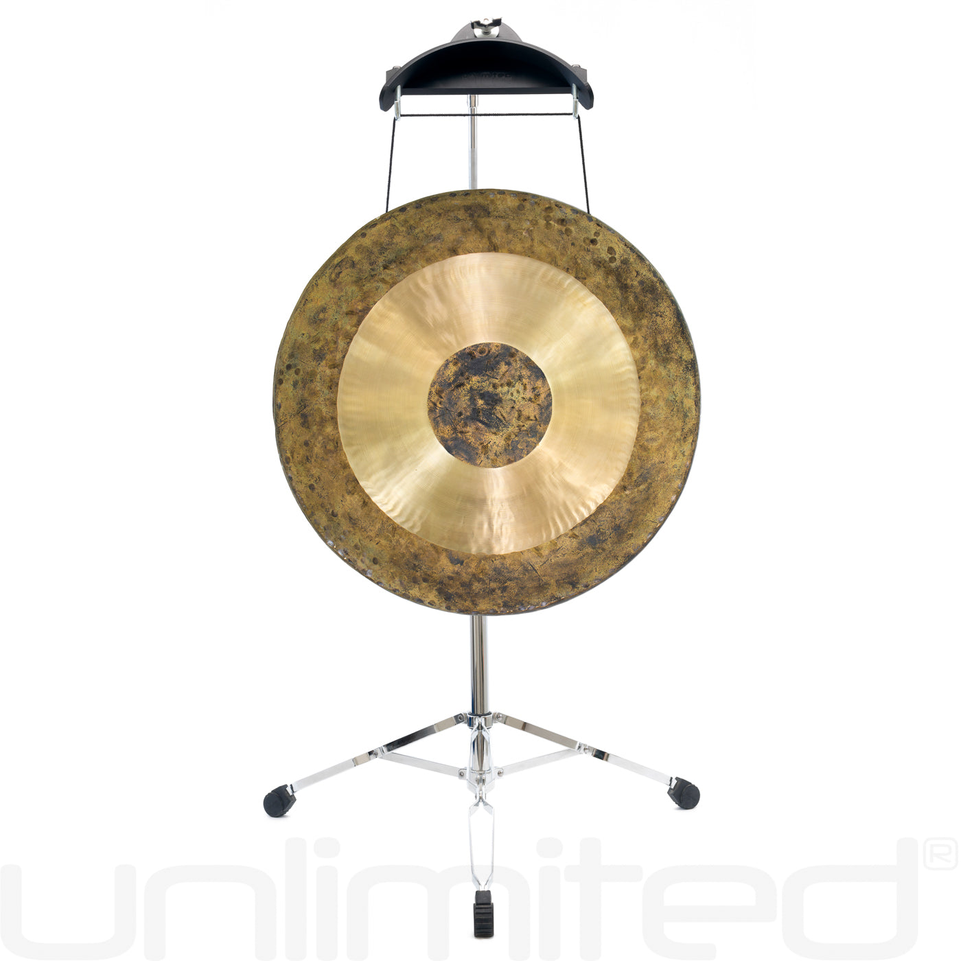 22" Chinese Gongs on the Satellite of Love Stand | Gong & Stand Combo | Wiccan Center