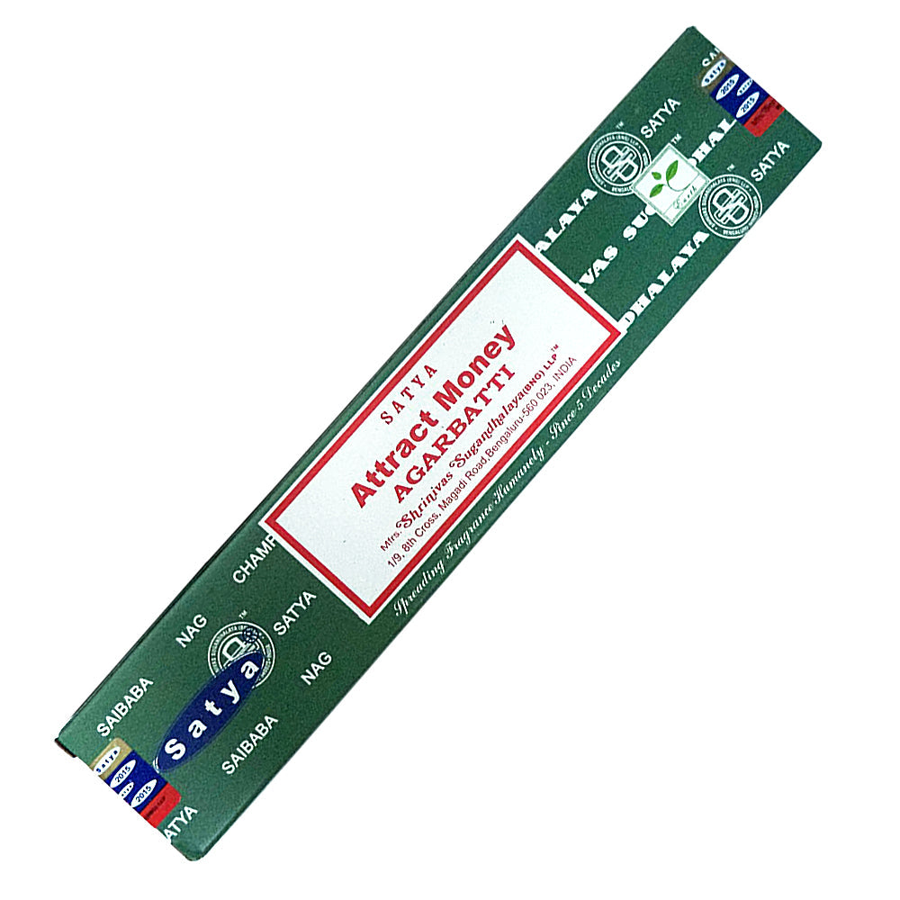 Satya Attract Money Incense Sticks 15 gm | Incense | Wiccan Center