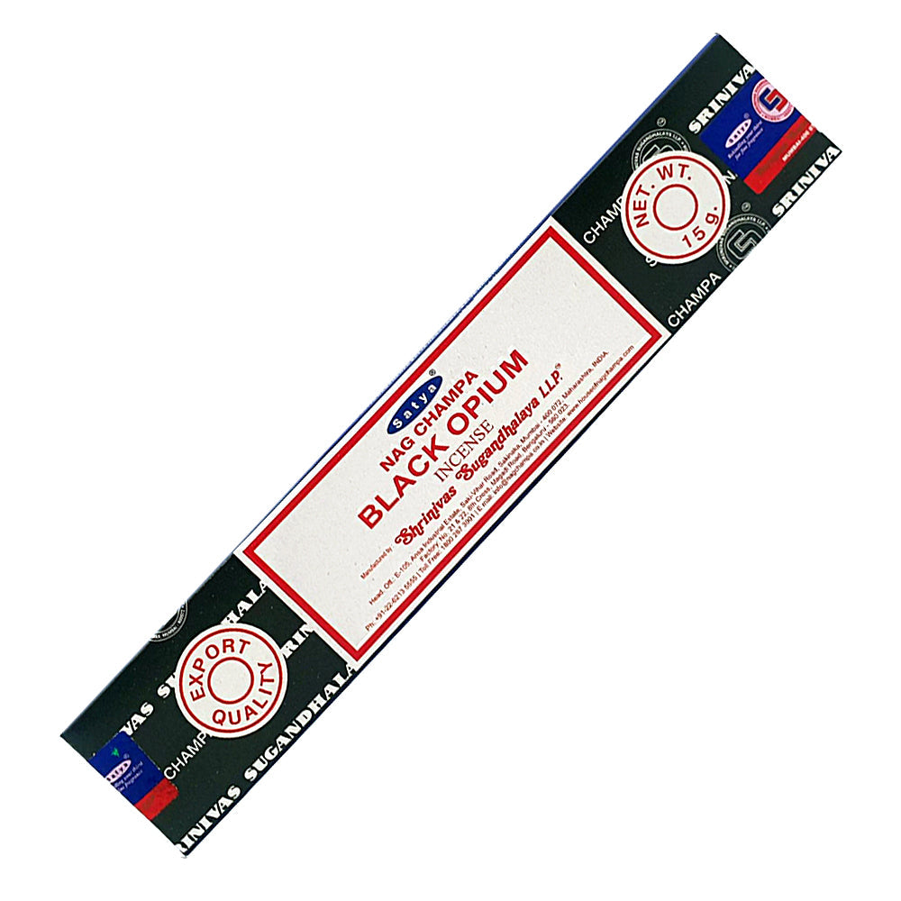 Satya Black Opium Incense Sticks 15g | Incense | Wiccan Center