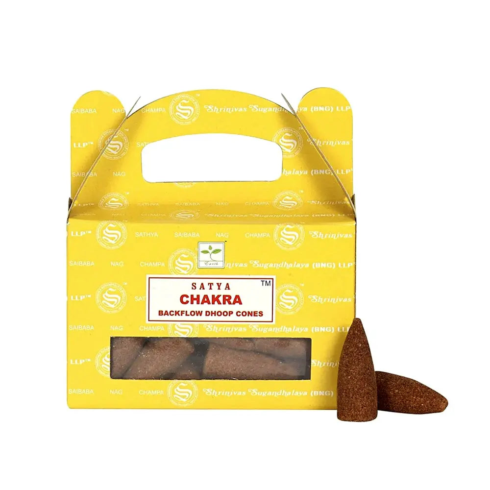 Satya Chakra Dhoop Backflow Cones | Incense | Wiccan Center
