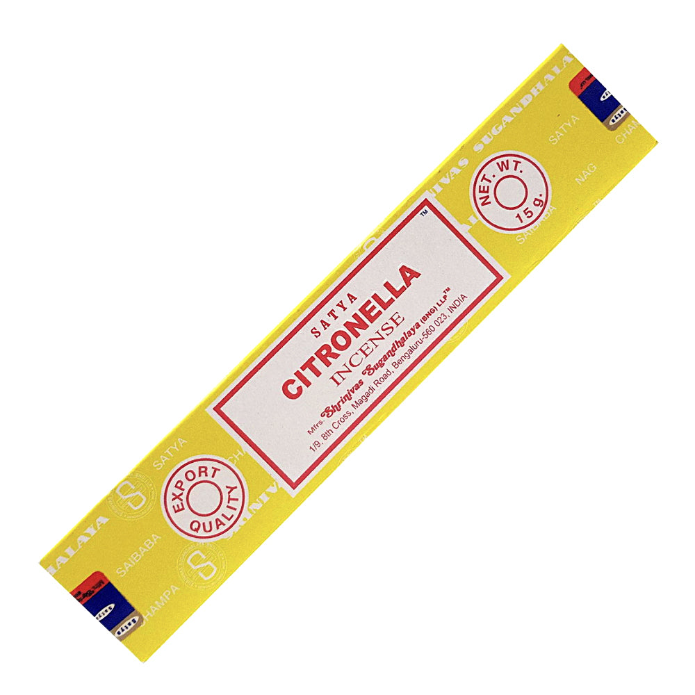 Satya Citronella Incense Sticks 15 gm | Incense | Wiccan Center