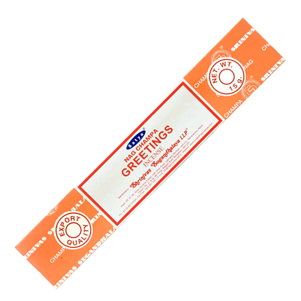 Satya Greetings Incense Sticks 15g | Incense | Wiccan Center