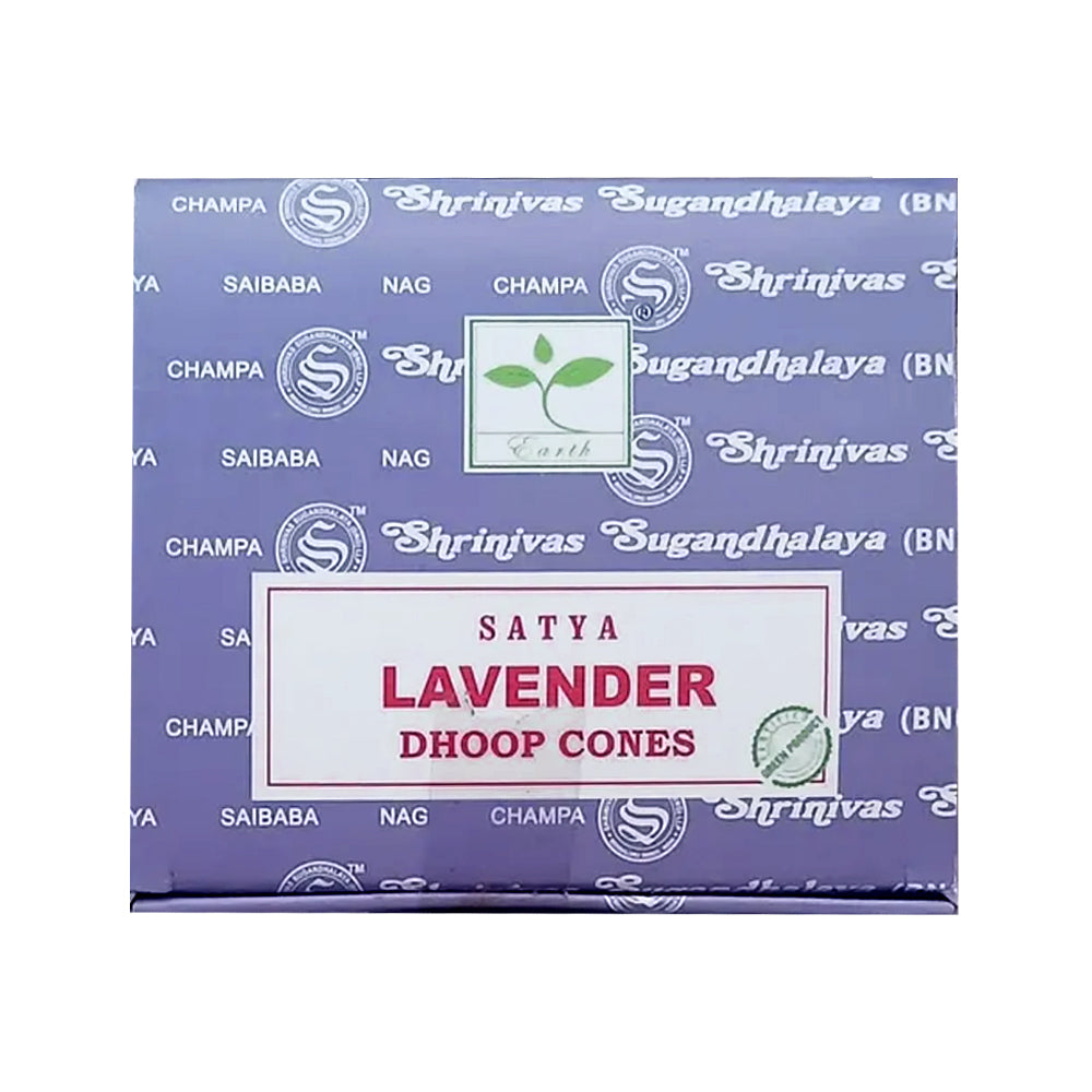 Satya Lavender Dhoop Incense Cones | Incense | Wiccan Center