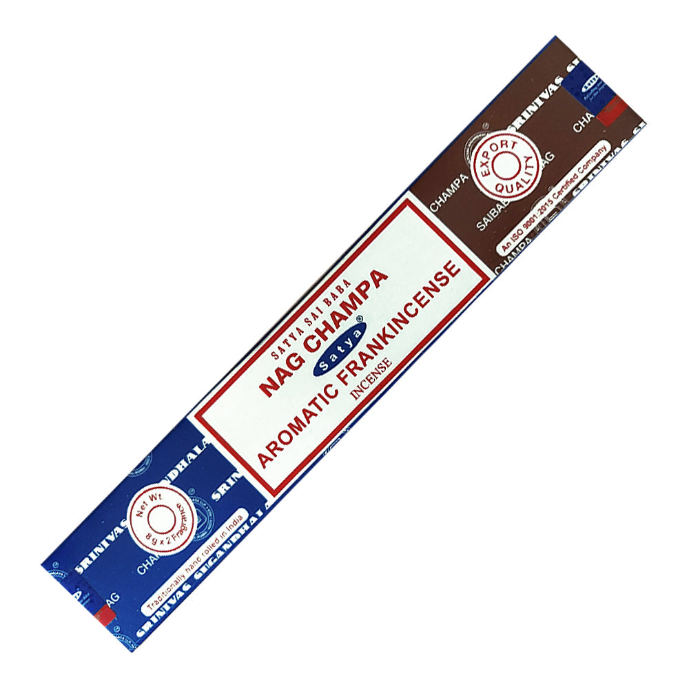 Satya Nag Champa Aromatic Frankincense Incense Sticks 16 gm | Incense | Wiccan Center