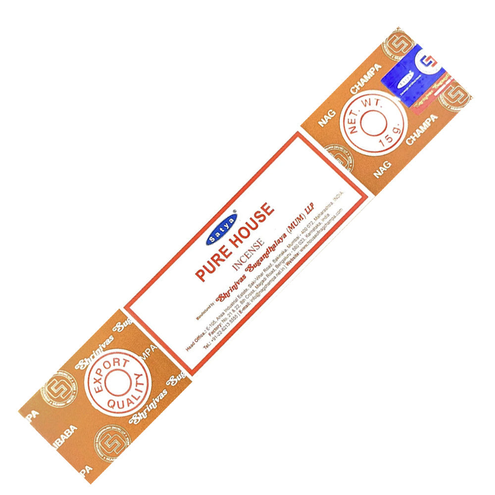 Satya Pure House Incense Sticks 15 gm | Incense | Wiccan Center