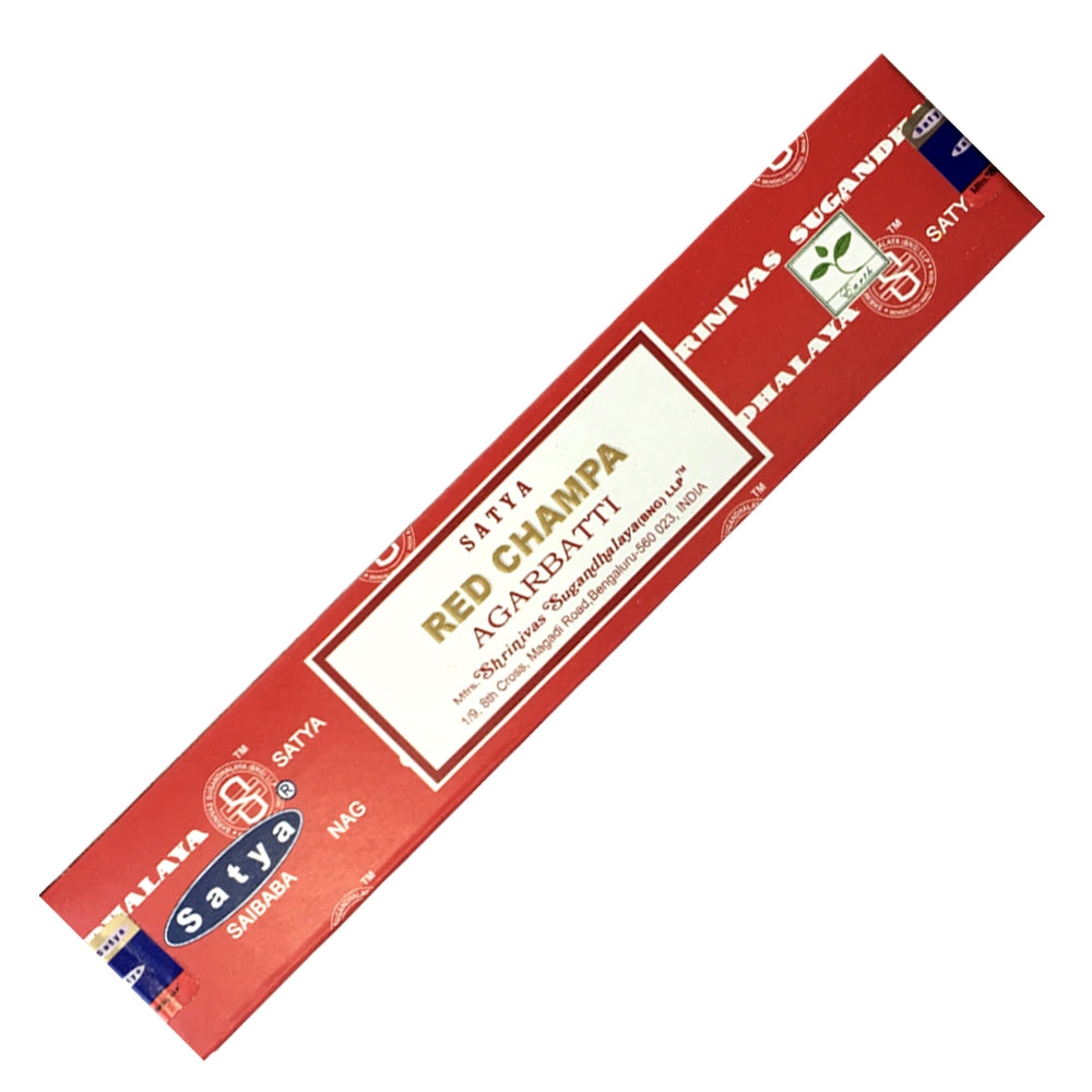 Satya Red Champa Incense Sticks 15g | Incense | Wiccan Center