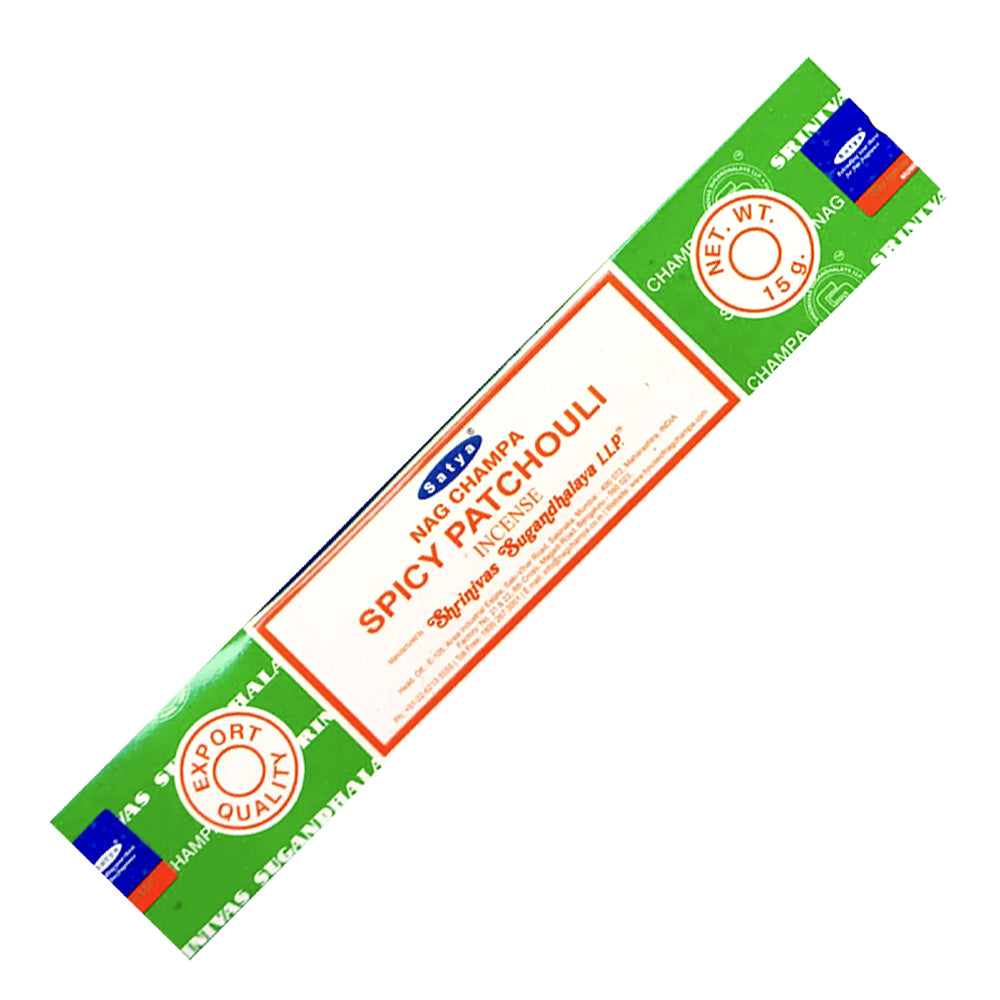 Satya Spicy Patchouli Incense Sticks 15g | Incense | Wiccan Center
