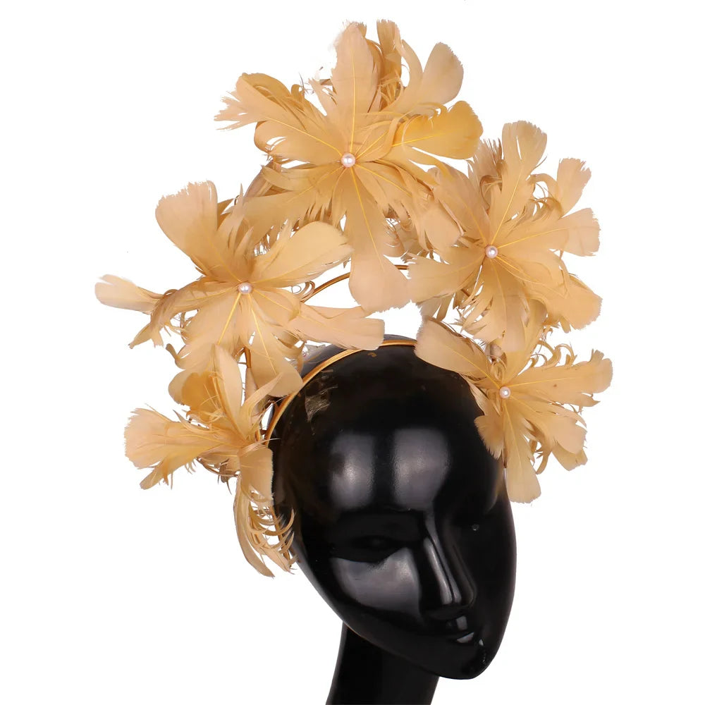 Feather Flower Headdress | Headpiece | Wiccan Center