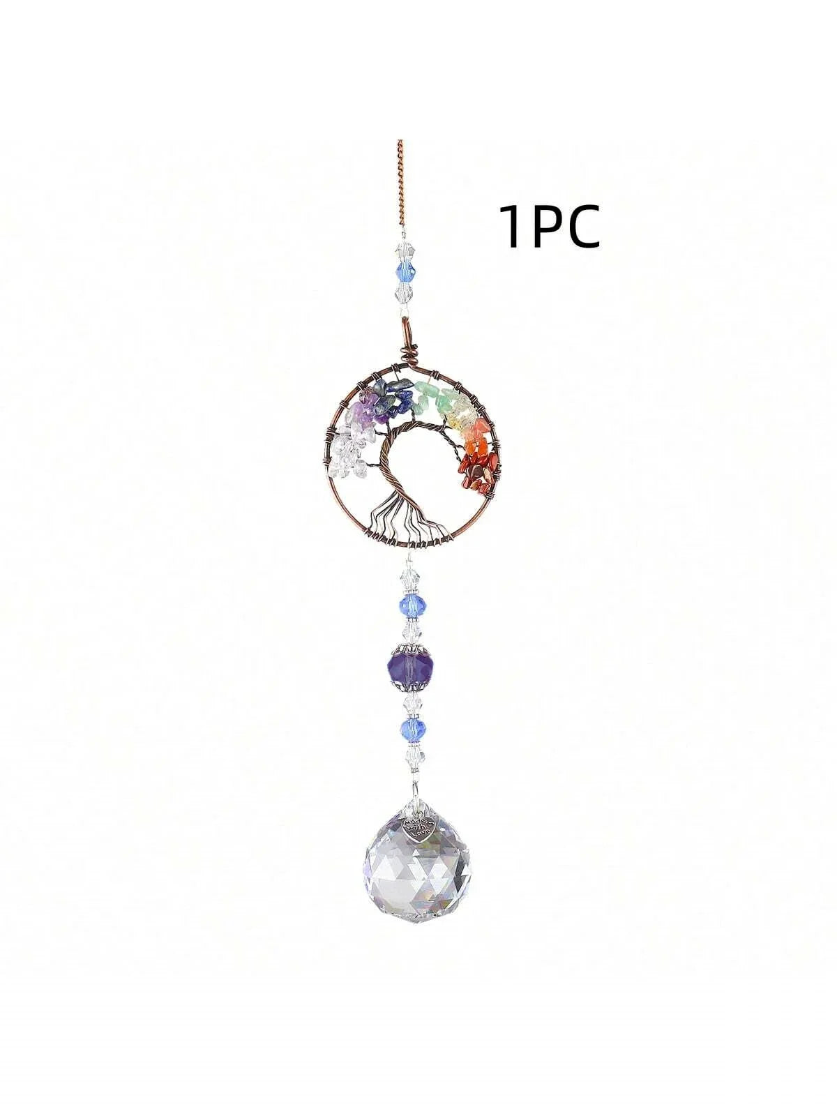 Tree of Life Crystal Suncatchers for Windows Hanging Sun Catchers Decor with Prisms for Home Indoor Outdoor Car Making Rainbows | | Wiccan Center