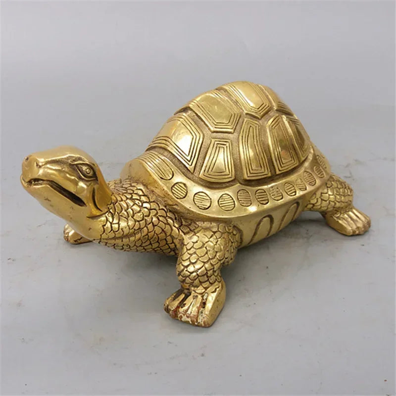 Pure Copper Tortoise Statue Longevity Mascot Animal Sculpture For Home Desk Decoration Ornaments Home Office Study Decorations | | Wiccan Center