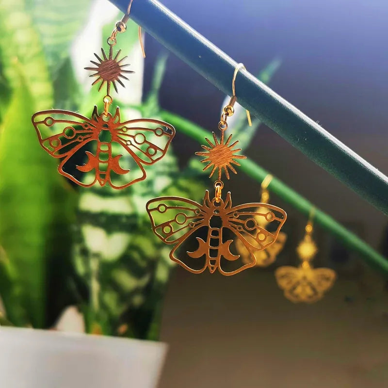 Assorted Moth & Butterfly Dangle Earrings | earrings | Wiccan Center