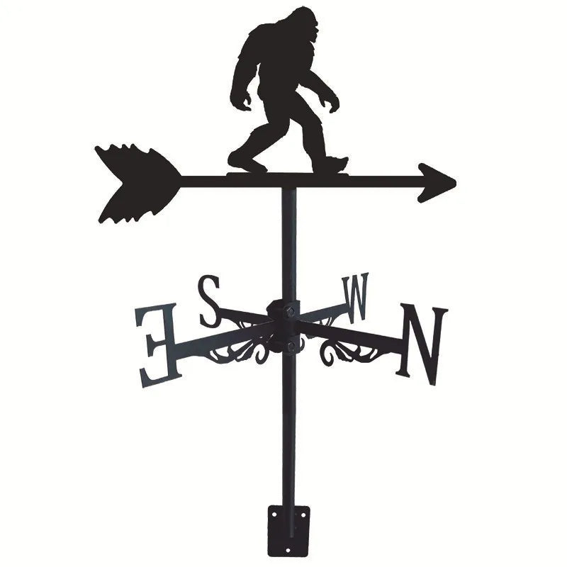 Metal Weathervane,Witch Iron Weather Vane,Sea Rover Wind Direction Indicator,Garden Decoration,Outdoor Roof Decoration,Gardening