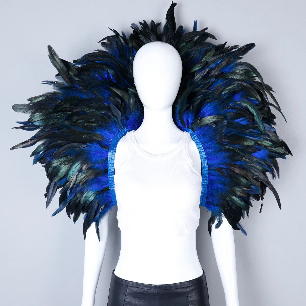 Festival Carnival Feather Shoulder Shawl | Feather Shawl | Wiccan Center