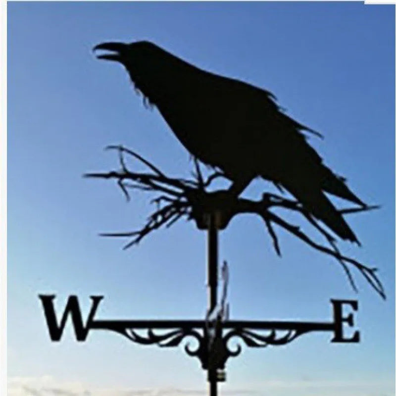 Metal Weathervane,Witch Iron Weather Vane,Sea Rover Wind Direction Indicator,Garden Decoration,Outdoor Roof Decoration,Gardening