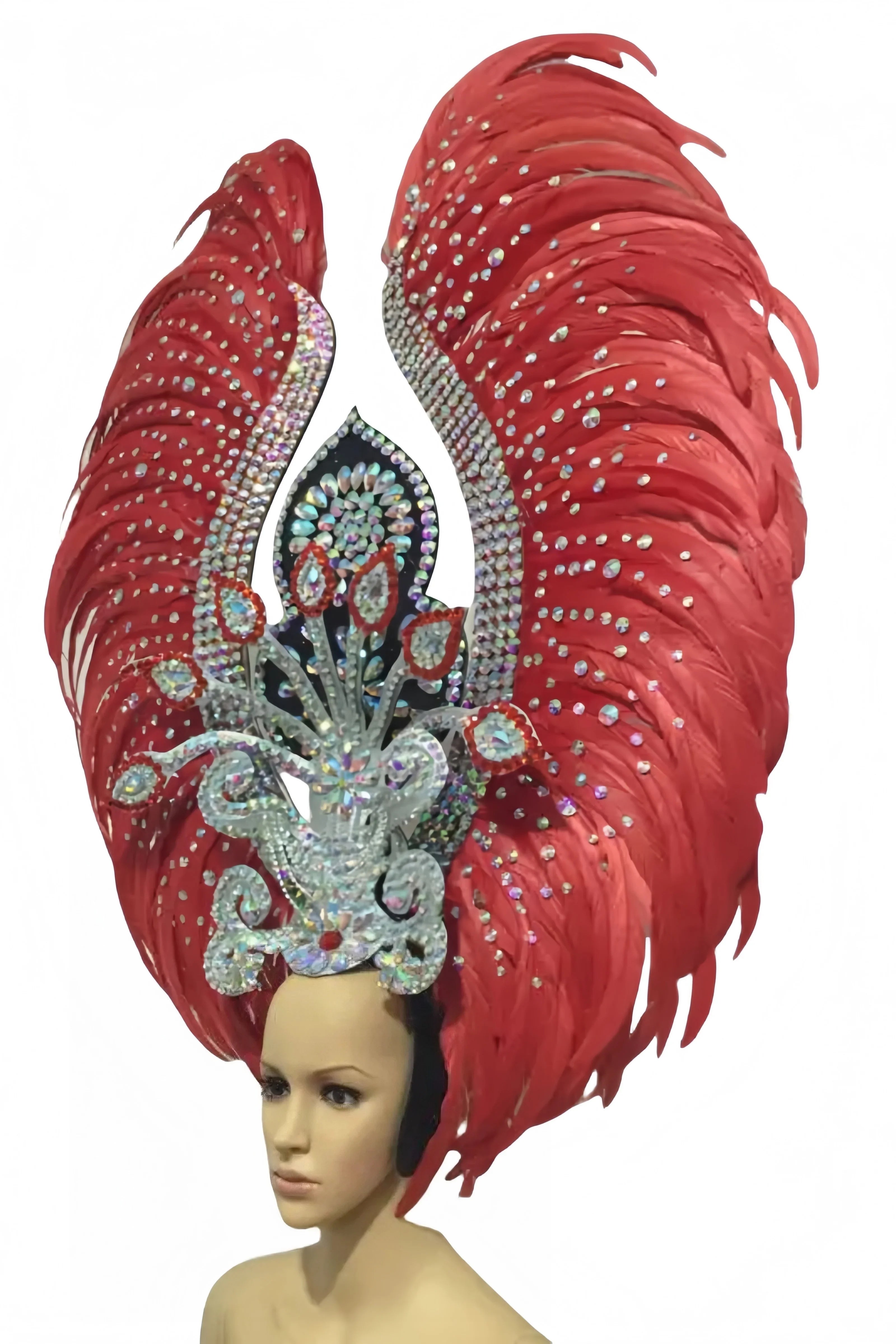 The Stardust Luminary – Premium Feathered Carnival & Samba Halo Headdress