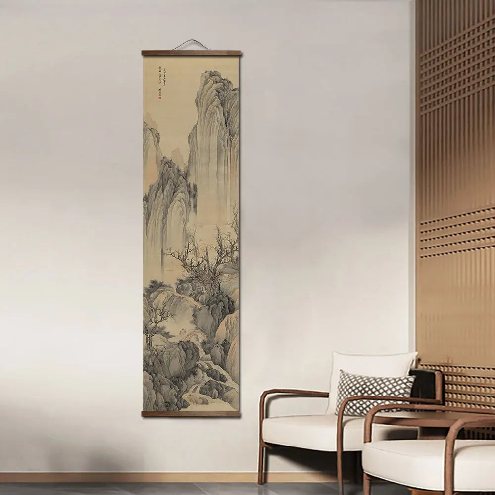 Chinese traditional scroll landscape posters traditional classic art home