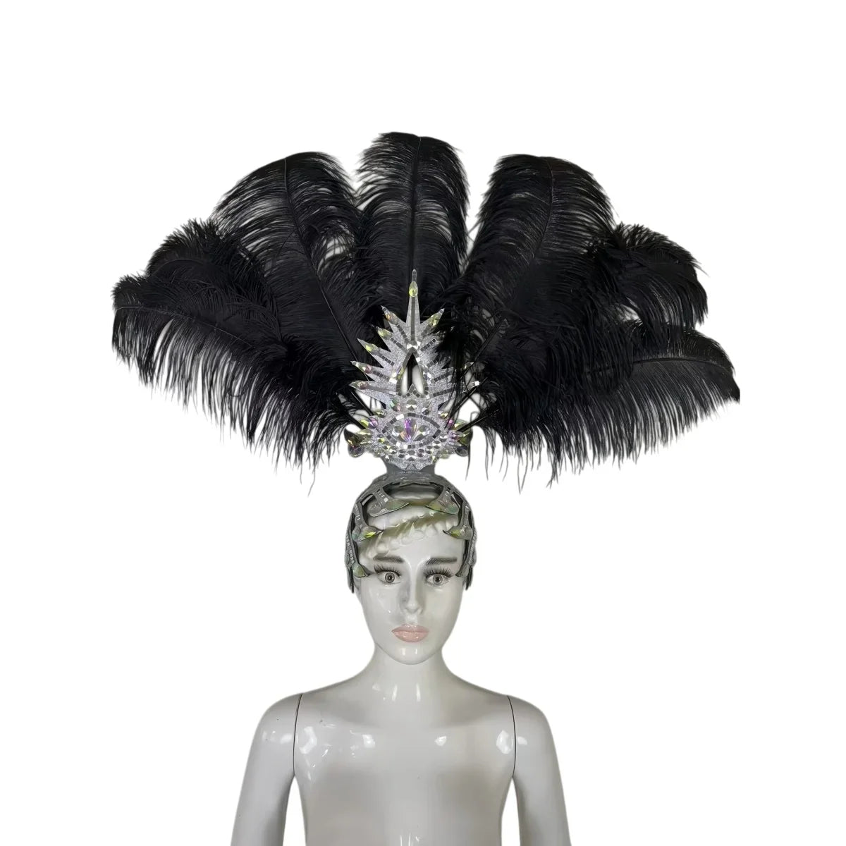 The Stardust Dionysia – Carnival & Samba Feathered Masque Ball Crown | Headdress | Wiccan Center