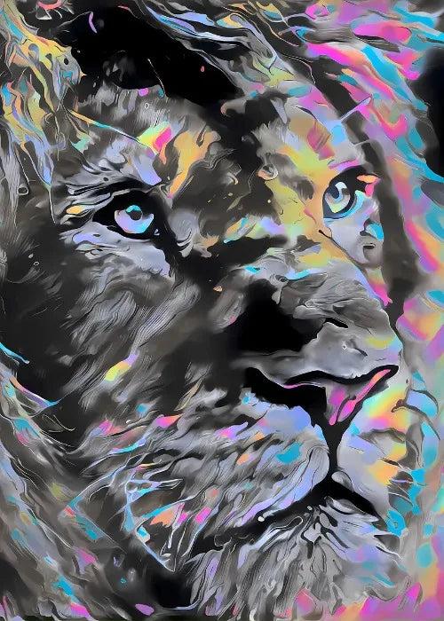 Vapour Abstract Animals Oil Painting Poster Vintage Abstract Oil Painting Animals Art Decor Home Room Aesthetic Canvas Prints