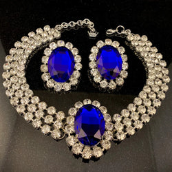 Oval Crystal Large Crystal Drop & Crystal Drops Set | Jewelry Sets | Wiccan Center