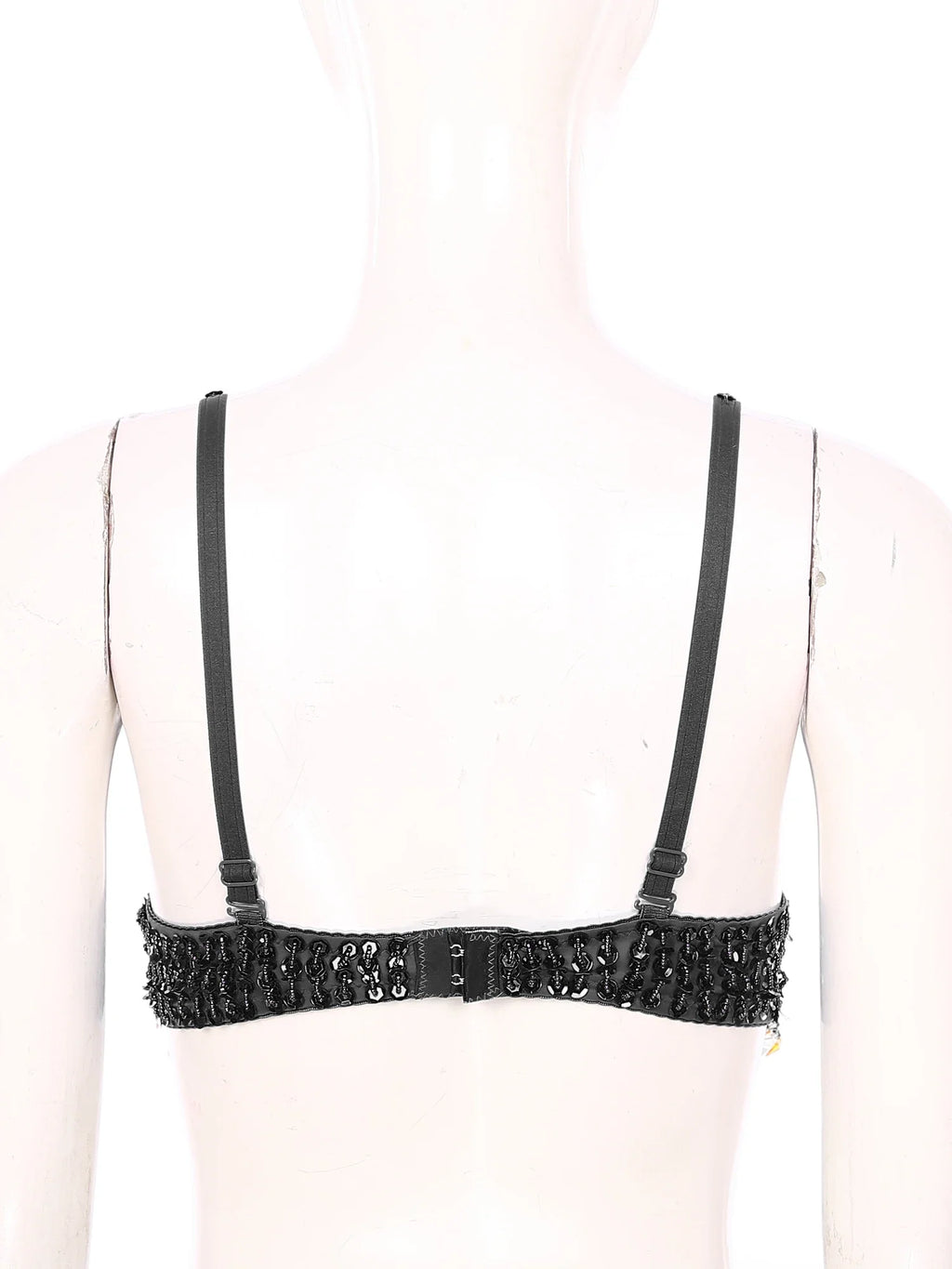 Sparkly Floral Beaded Sequin Belly Dance Bra & Tassel Performance Top | Costume Tops | Wiccan Center