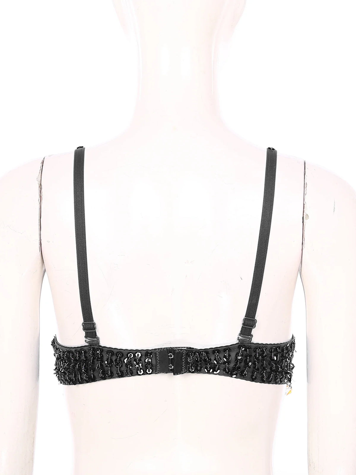 Sparkly Floral Beaded Sequin Belly Dance Bra & Tassel Performance Top | Costume Tops | Wiccan Center