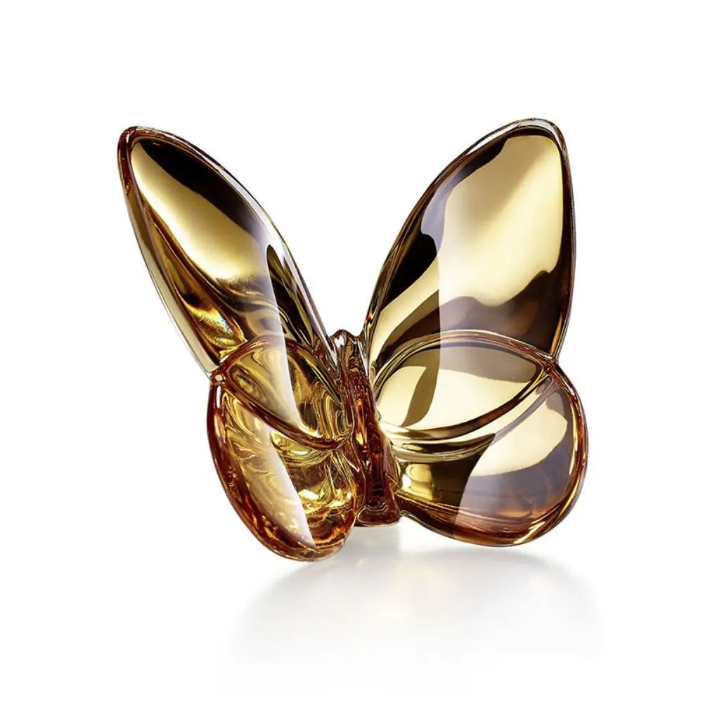 Multiple Color Crystal Butterfly Figurines Super Winkling Reflective Glass Butterfly Ornament Vivid Home Decor