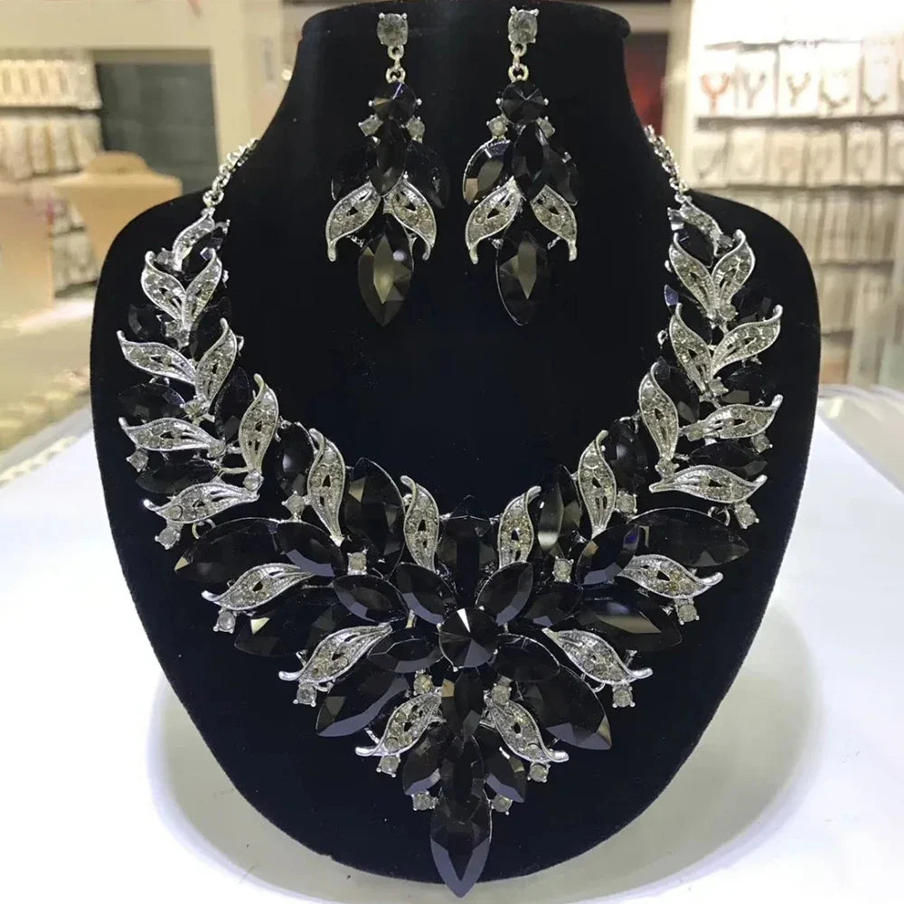Colorful Rhinestone Crystal Crystal Drop & Crystal Drop Crystal Set | Jewelry Sets | Wiccan Center
