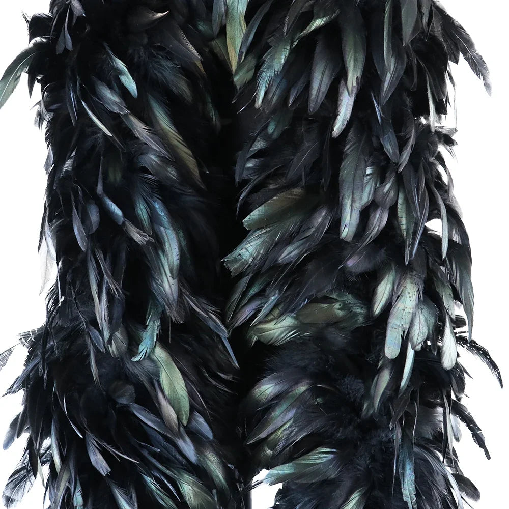 Natural Fluffy Rooster Feather Marabou Boa