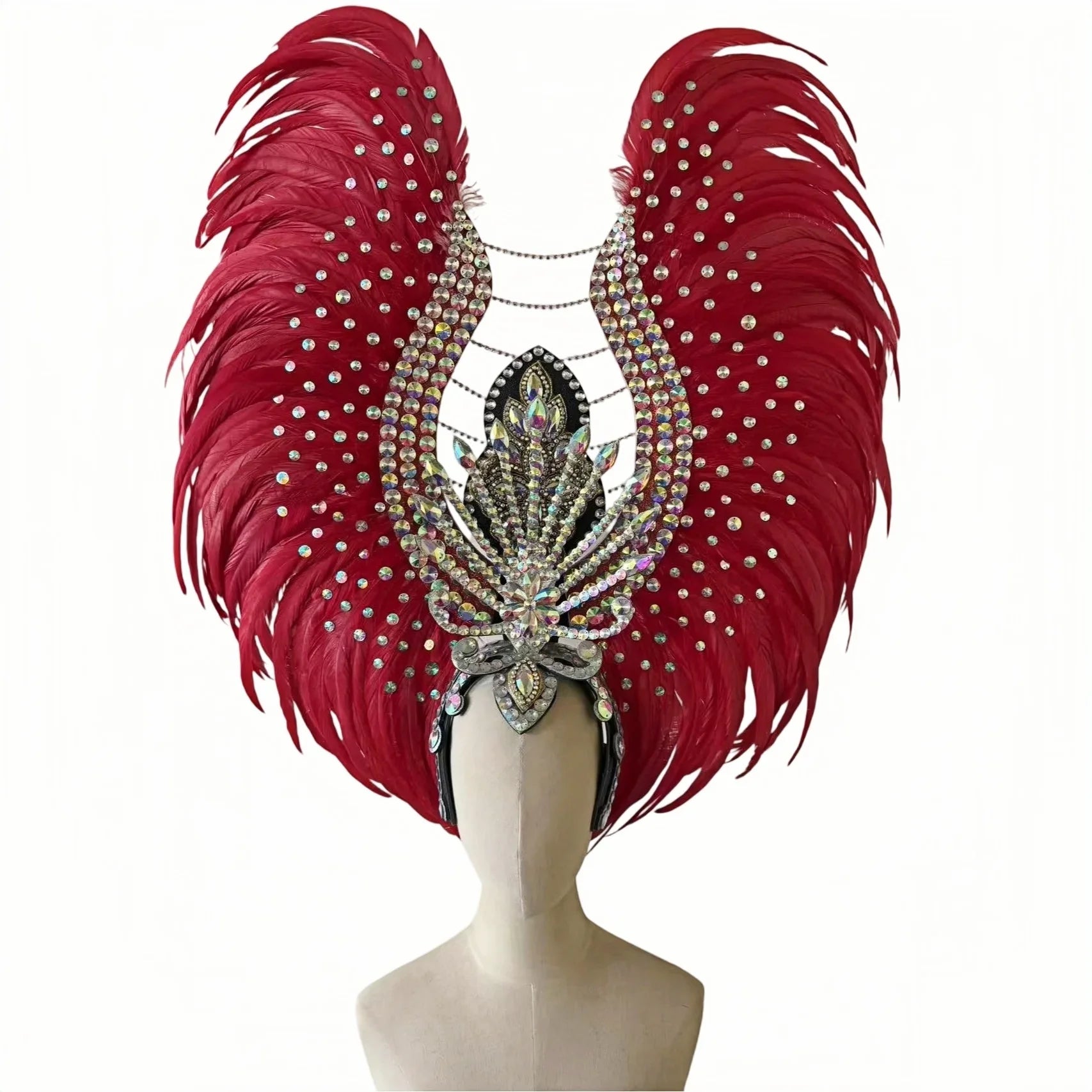 The Stardust Aurora Feather Headdress – Light Purple Cabaret & Carnival Crown | Headdress | Wiccan Center