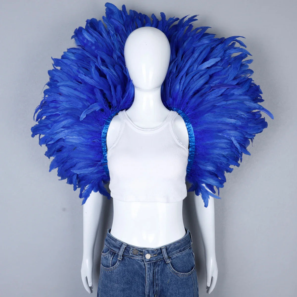 Festival Carnival Feather Shoulder Shawl | Feather Shawl | Wiccan Center