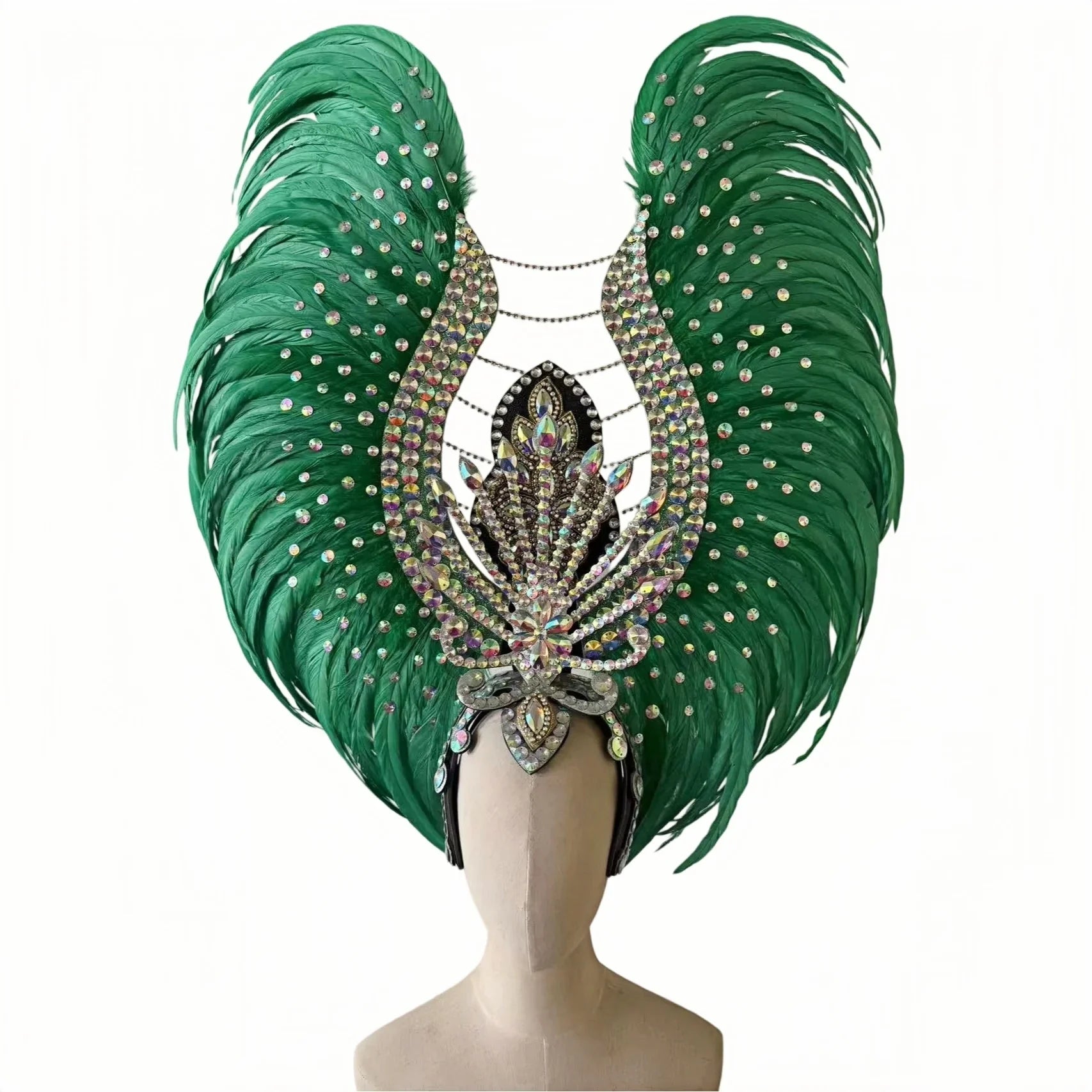 The Stardust Aurora Feather Headdress – Light Purple Cabaret & Carnival Crown | Headdress | Wiccan Center
