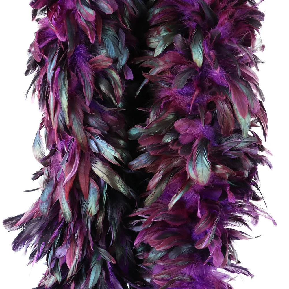 Natural Fluffy Rooster Feather Marabou Boa
