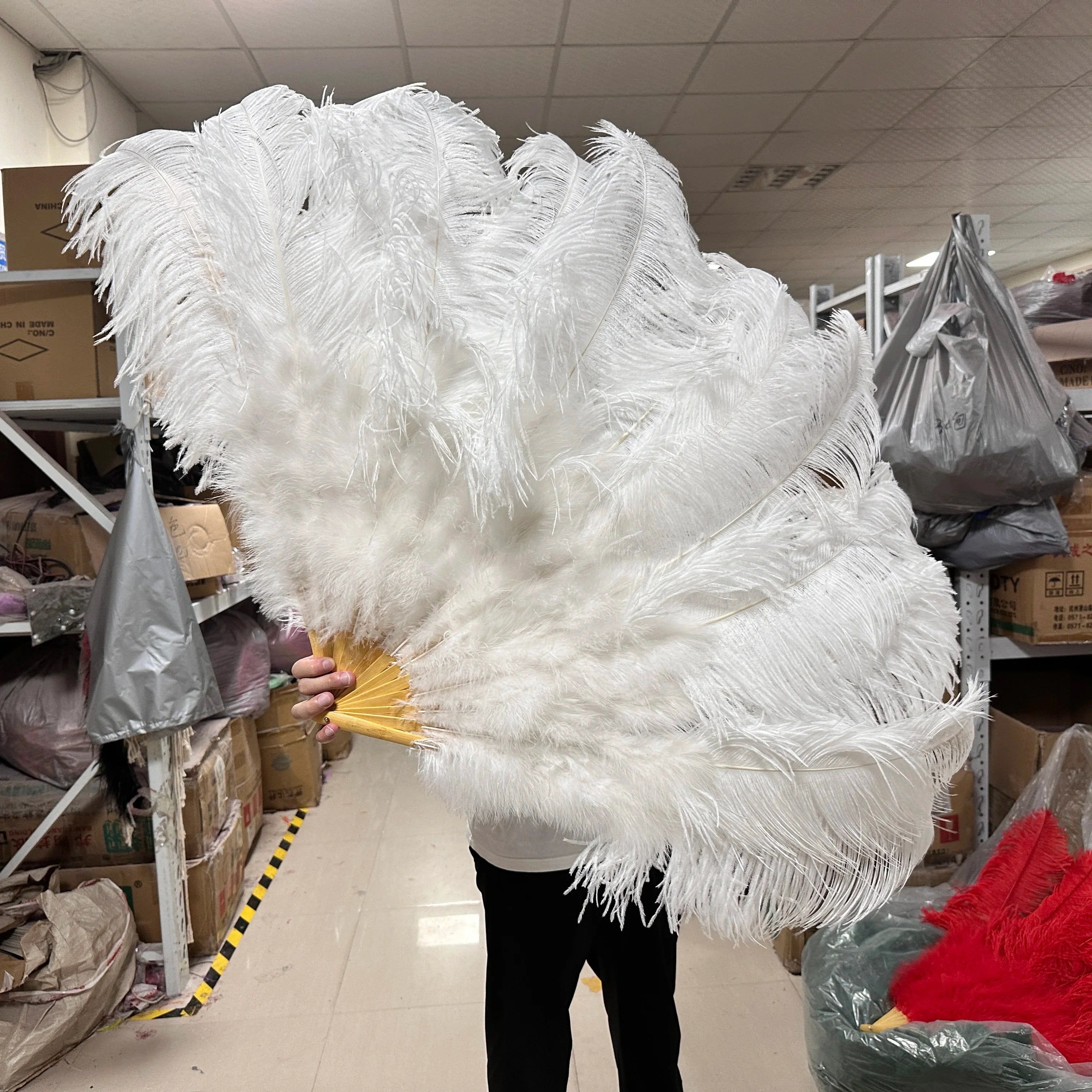 130CM Ostrich Feather Fans | Feather Fans | Wiccan Center