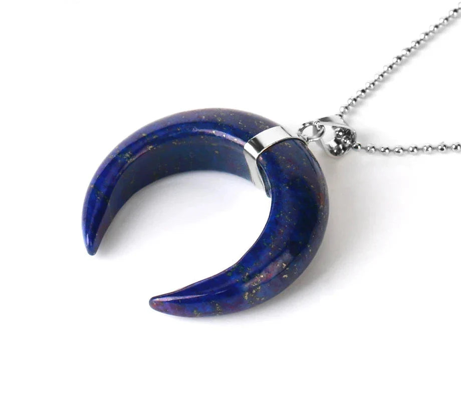 Crystal Crescent Moon Necklaces | necklace | Wiccan Center