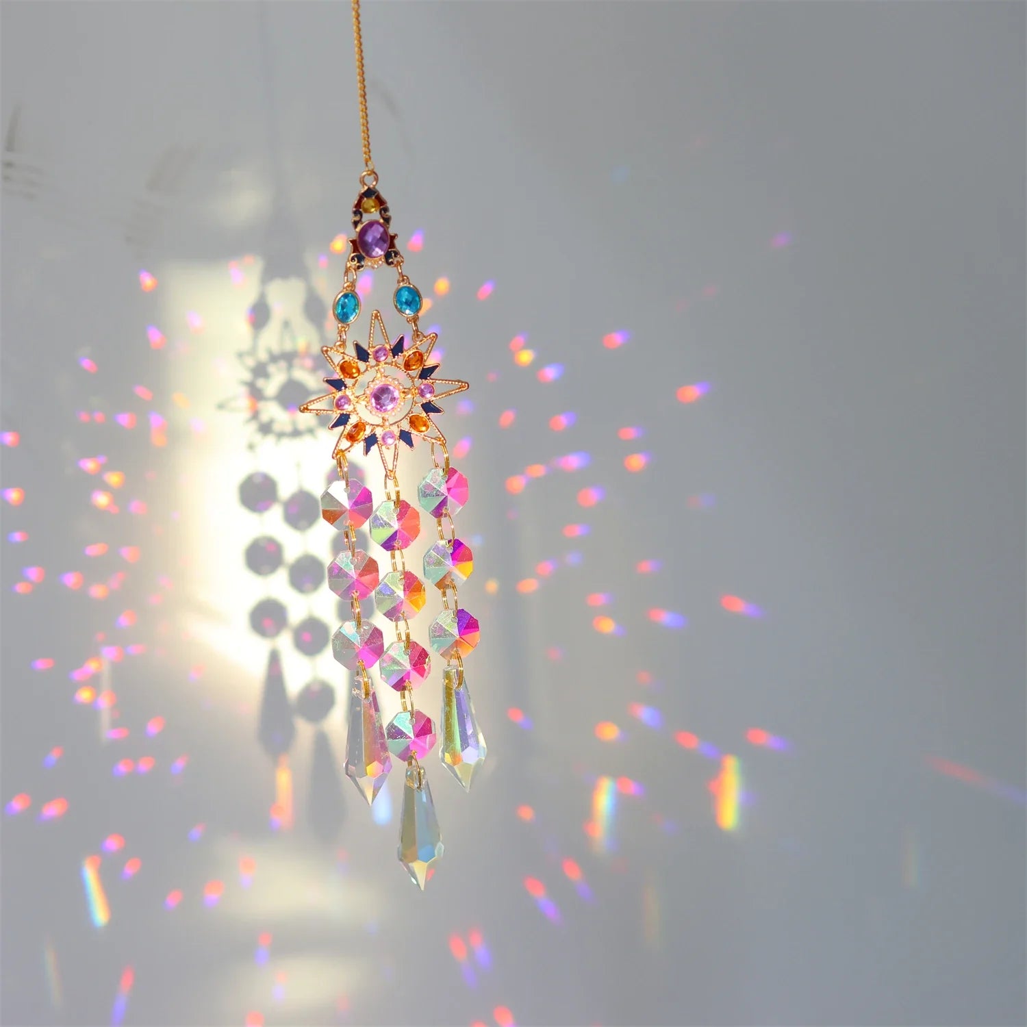 Colorful diamonds StarsMoonButterflies, sun garlands, gardening, light collection, Suncatcher accessories,indoor and outdoor | | Wiccan Center