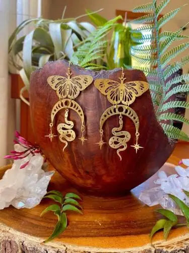 Assorted Moth & Butterfly Dangle Earrings | earrings | Wiccan Center